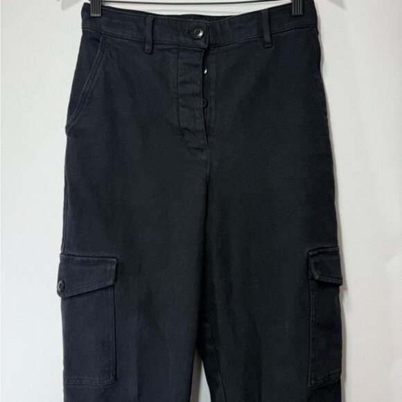 Aritzia Wilfred Free Black Modern Cargo Pant size 6 - Picture 9 of 12